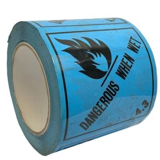 Tiki RIP096D Dangerous When Wet 4.3 96mm x 96mm x 50m