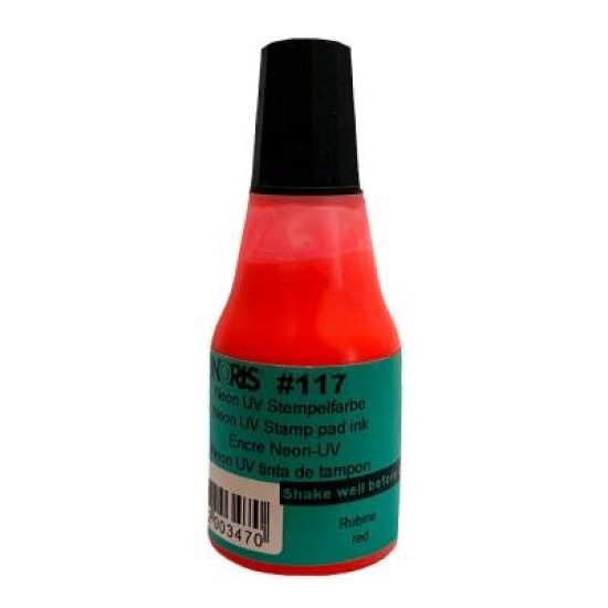 Noris UV Ink 25ml #117 Neon Red