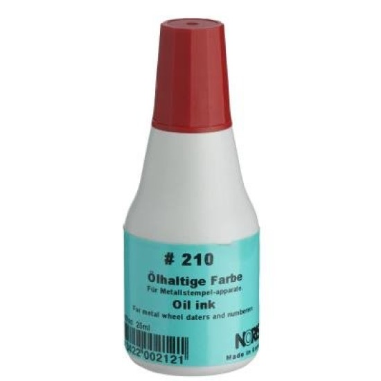 Noris Metal Stamp Ink 25ml #210 Red