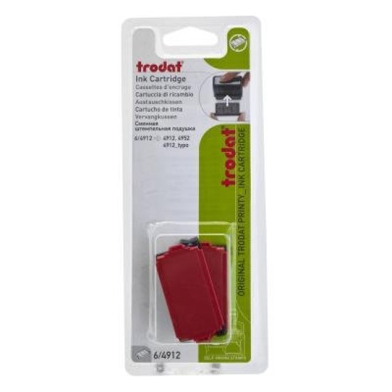 Trodat Pad 6/4912 Red TWIN-PACK
