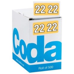 Codafile Label 25mm Year 2022 Roll 500 Codafile Label 25mm Year 2022 Roll 500