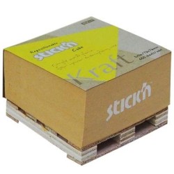 Stick'n Note Cube 76x76mm 400 Sheets Kraft Stick'n Note Cube 76x76mm 400 Sheets Kraft