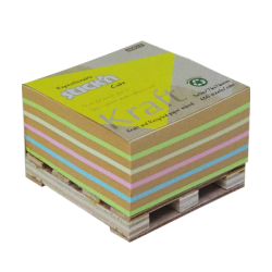Stick'n Note Cube 76x76mm 400 Sheets Kraft Neon Assorted Stick'n Note Cube 76x76mm 400 Sheets Kraft Neon Assorted