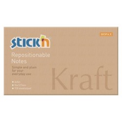 Stick'n Note 76x127mm 100 Sheet Kraft Stick'n Note 76x127mm 100 Sheet Kraft