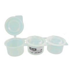 Milan Paint Mixing Pot with Caps Triple Well Milan Paint Mixing Pot with Caps Triple Well