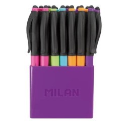 Milan P1 Touch Colours Ballpoint Pen with Stylus Assorted Colours Milan P1 Touch Colours Ballpoint Pen with Stylus Assorted Colours