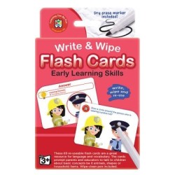 LCBF Write & Wipe Flashcards Early Learning Skills w/Marker LCBF Write & Wipe Flashcards Early Learning Skills w/Marker