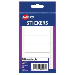 Avery Label White Rectangle 19x62mm 5up 7 Sheets Avery Label White Rectangle 19x62mm 5up 7 Sheets