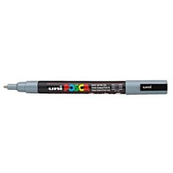 Uni Posca Marker 0.7mm Ultra-Fine Round Tip Grey PC-1M Uni Posca Marker 0.7mm Ultra-Fine Round Tip Grey PC-1M