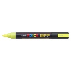 Uni Posca Marker 1.8-2.5mm Med Bullet Fluoro Yellow PC-5M Uni Posca Marker 1.8-2.5mm Med Bullet Fluoro Yellow PC-5M