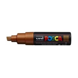 Uni Posca Marker 8.0mm Bold Chisel Bronze PC-8K