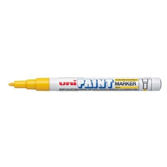 Uni Paint Marker 1.2mm Bullet Tip Yellow PX-21