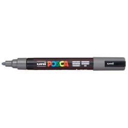 Uni Posca Marker 1.8-2.5mm Med Bullet Deep Grey PC-5M Uni Posca Marker 1.8-2.5mm Med Bullet Deep Grey PC-5M