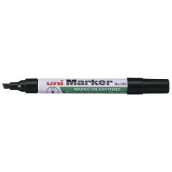 Uni Permanent Chisel Tip Marker Black 580 Uni Permanent Chisel Tip Marker Black 580