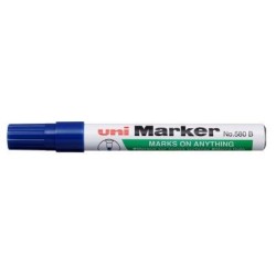 Uni Permanent Chisel Tip Marker Blue 580 Uni Permanent Chisel Tip Marker Blue 580
