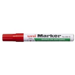 Uni Permanent Chisel Tip Marker Red 580 Uni Permanent Chisel Tip Marker Red 580