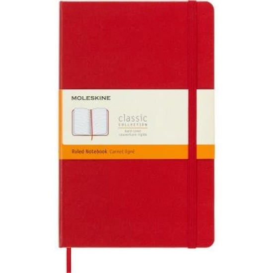 Moleskine Notebook Large Scarlet Red Hard Cover Ruled