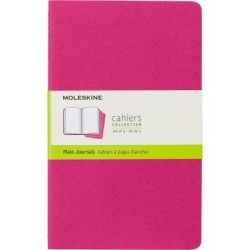 Moleskine Cahier Journal Large Plain Kinetic Pink Pack 3 Moleskine Cahier Journal Large Plain Kinetic Pink Pack 3
