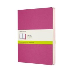 Moleskine Cahier Journal XL Plain Kinetic Pink Pack 3 Moleskine Cahier Journal XL Plain Kinetic Pink Pack 3