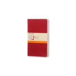 Moleskine Cahier Journals Large Cranberry Red Ruled Pack 3 Moleskine Cahier Journals Large Cranberry Red Ruled Pack 3