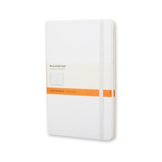 Moleskine Notebook Pocket Ruled White Hard