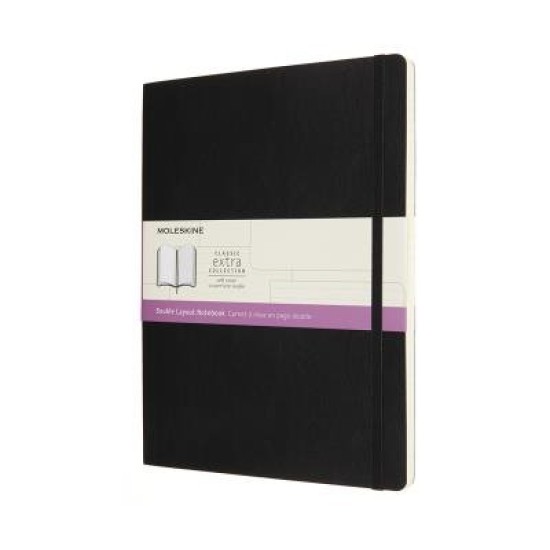 Moleskine Notebook Black XL Ruled Soft Cover