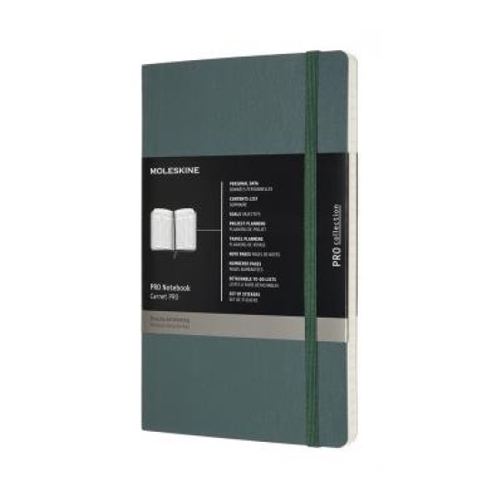 Moleskine Pro Notebook Large Forest Green Soft Cover