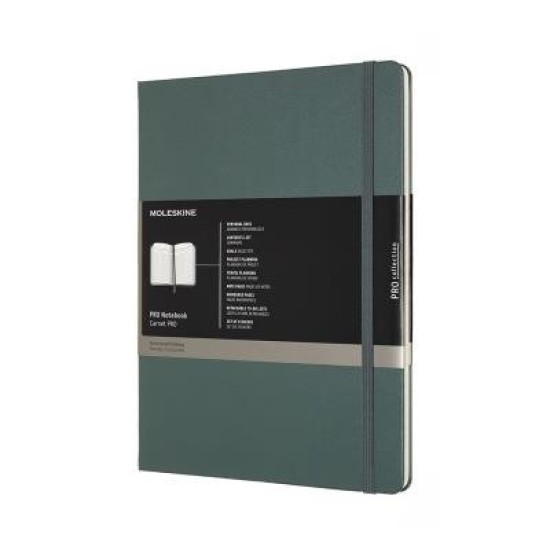 Moleskine Pro Notebook XL Forest Green Hard Cover