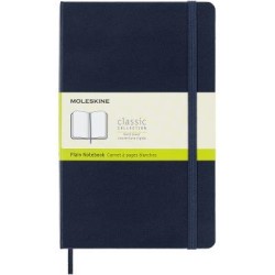 Moleskine Notebook Large Sapphire Blue Hard Cover Plain