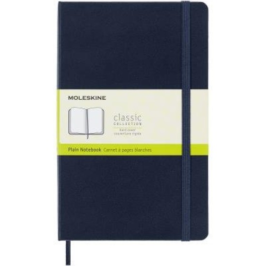 Moleskine Notebook Large Sapphire Blue Hard Cover Plain