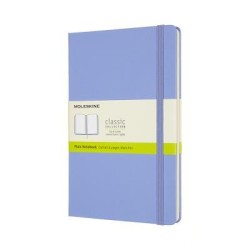 Moleskine Notebook Large Plain Hydrangea Blue Hard