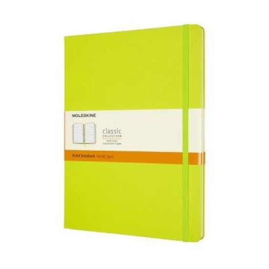 Moleskine Notebook XL Ruled Lemon Green Hard