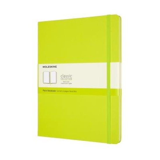 Moleskine Notebook XL Plain Lemon Green Hard