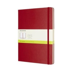 Moleskine Notebook XL Scarlet Red Hard Cover Plain Moleskine Notebook XL Scarlet Red Hard Cover Plain