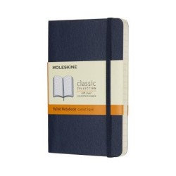 Moleskine Notebook Pocket Ruled Sapphire Blue Soft