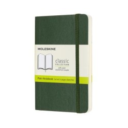Moleskine Notebook Pocket Myrtle Green Soft Cover Plain