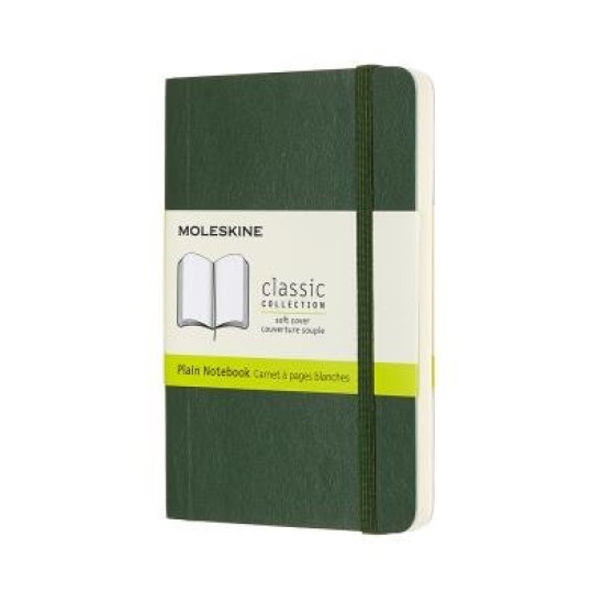 Moleskine Notebook Pocket Myrtle Green Soft Cover Plain