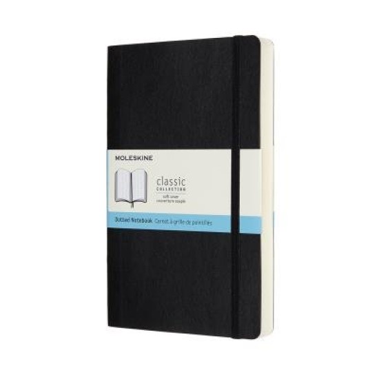 Moleskine Notebook Expanded Large Black Soft Cover Dot