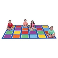 Elizabeth Richards Colour Squares Placement Rug Elizabeth Richards Colour Squares Placement Rug