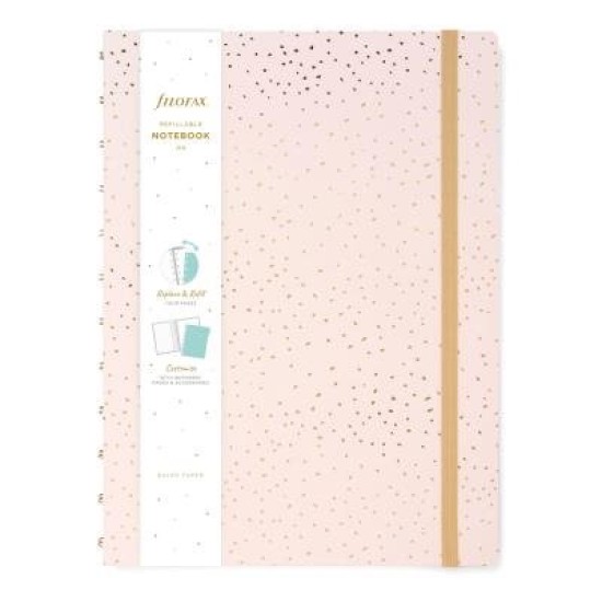 Filofax Confetti A4 Notebook Rose Quartz