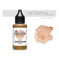 Octopus Fluids Alcohol Ink Wonderlamp Gold Metallic 30ml Octopus Fluids Alcohol Ink Wonderlamp Gold Metallic 30ml
