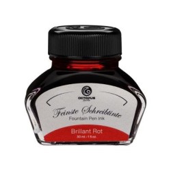 Octopus Fluids Fountain Pen Ink Brilliant Red (Rot) 30ml Octopus Fluids Fountain Pen Ink Brilliant Red (Rot) 30ml