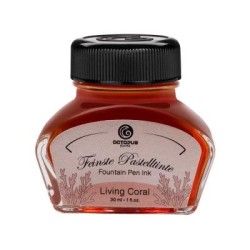 Octopus Fluids Fountain Pen Ink Pastel Living Coral 30ml Octopus Fluids Fountain Pen Ink Pastel Living Coral 30ml