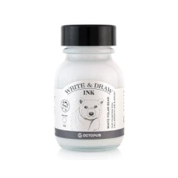 Octopus Fluids Write and Draw Ink 100 White Polar Bear 50ml Octopus Fluids Write and Draw Ink 100 White Polar Bear 50ml