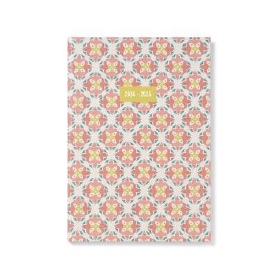 Letts Diary Mid Year A5 Week to View Morocco Coral (NEW)
