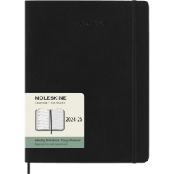 Moleskine Diary 18M Weekly + Notes Soft Cover XL Black Moleskine Diary 18M Weekly + Notes Soft Cover XL Black