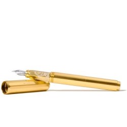 FWP Fountain Pen Aluminium Carousel Plaited Gold Tress Medium FWP Fountain Pen Aluminium Carousel Plaited Gold Tress Medium