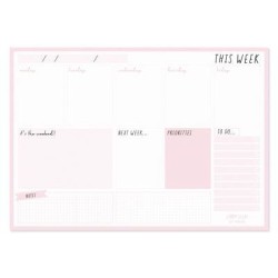 Pukka Carpe Diem Weekly Planner Pad Ballerina Pink Pukka Carpe Diem Weekly Planner Pad Ballerina Pink