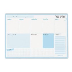 Pukka Carpe Diem Weekly Planner Pad Sky Blue Pukka Carpe Diem Weekly Planner Pad Sky Blue