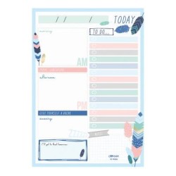 Pukka Carpe Diem Daily Planner Pad Feathers Pukka Carpe Diem Daily Planner Pad Feathers